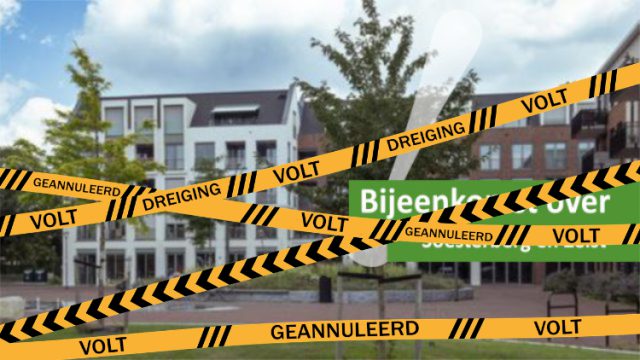 Debat Volt in Soesterberg gaat niet door na bedreigingen Debat Volt in Soesterberg gaat niet door na bedreigingen